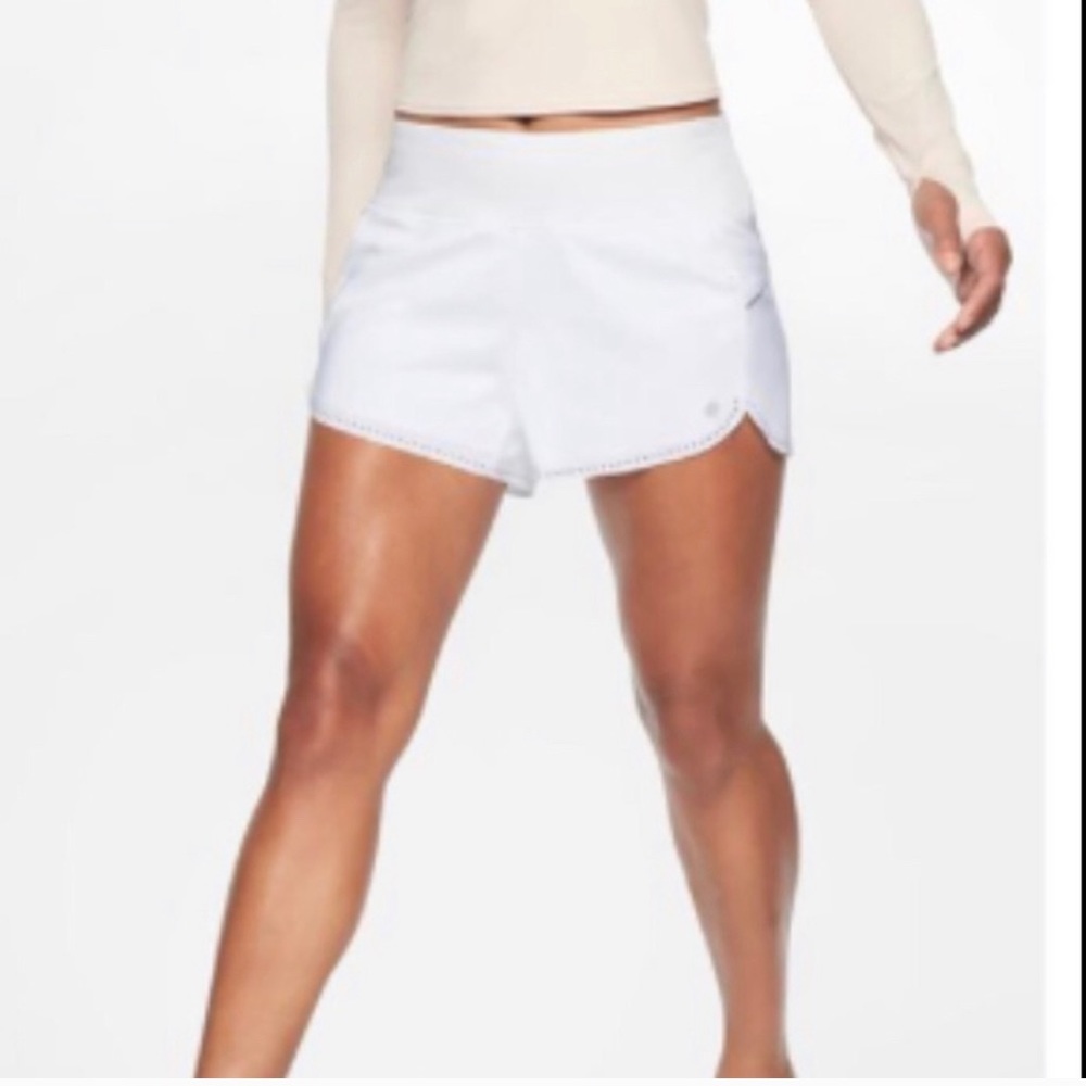 Athleta XS Running Shorts- white